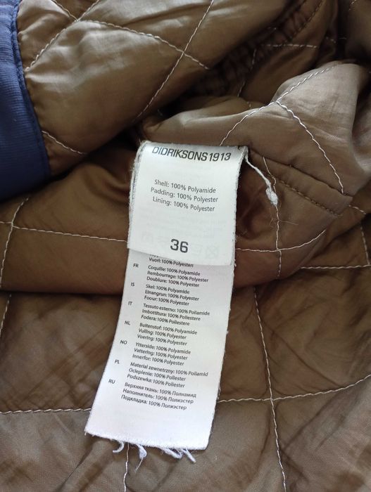 Damska wodoodporna kurtka Didriksons Parka - rozmiar 36 (S), granatowa