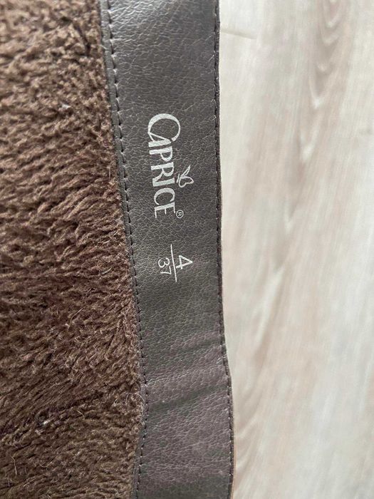 Caprice - ocieplane oficerki z mięciutkiej skóry naturalnej roz 37