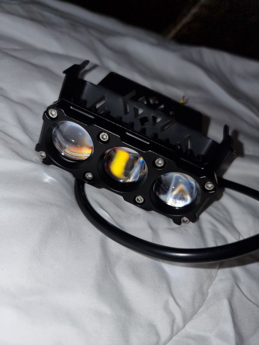 Halogen 2w1 Led Motocyklowy Quad HulajnogaLed Lampy Reflektor  30W