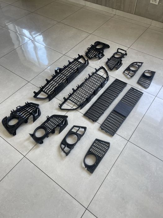 Решітки в бампер bmw F30 F32 F33 F36 F10 F11м пакет центральна решітка