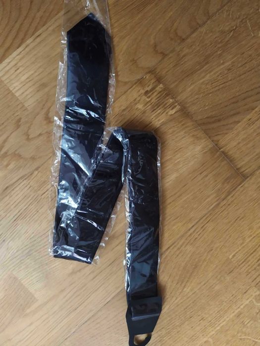 Галстук атласный черный узкий парадный