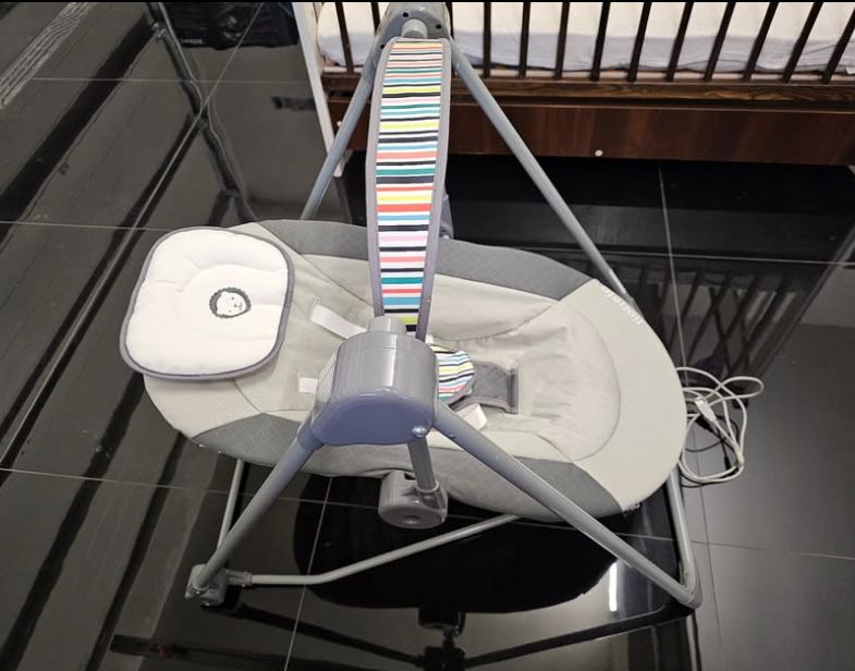 Kołyska elektryczna bujaczek huśtawka LIONELO OTTO – Stan Jak Nowy!