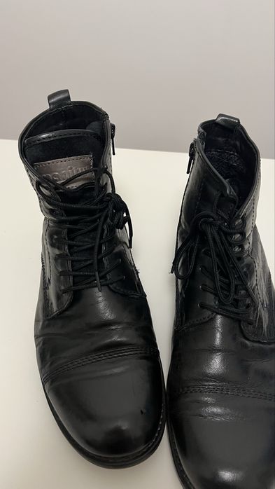 Czarne męskie sztyblety botki 40