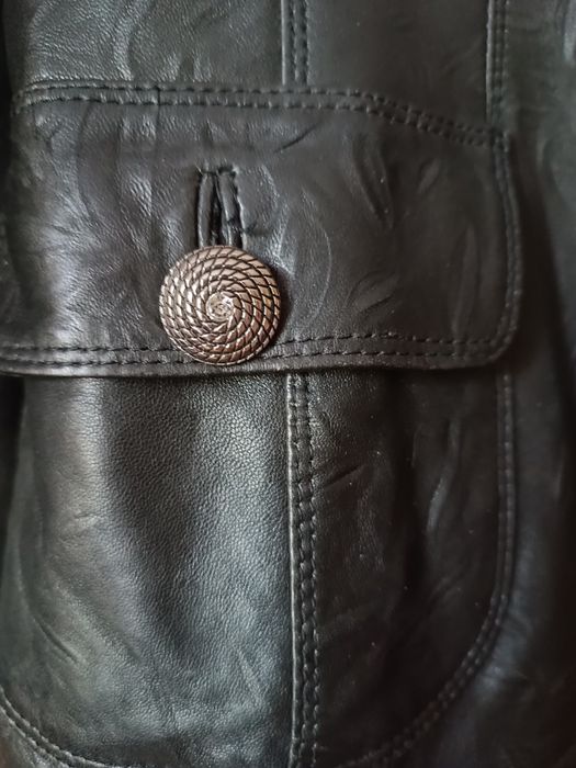 Турецкий кожаный пиджак 50-52