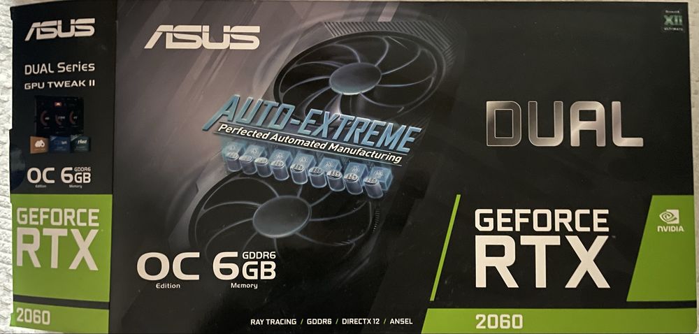 ASUS GeForce RTX 2060 DUAL OC 6GB GDDR6 відновлена