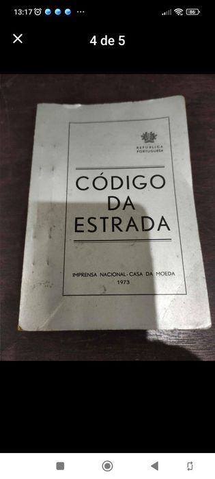 Livros antigos, Código da Estrada de 1973, Roteiro de Lisboa de 1951