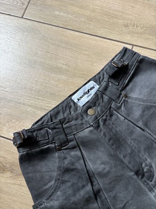 Low Lights Studios Oil Dyed Multipocket Cargo Pants Spodnie Bojówki Baggy XS