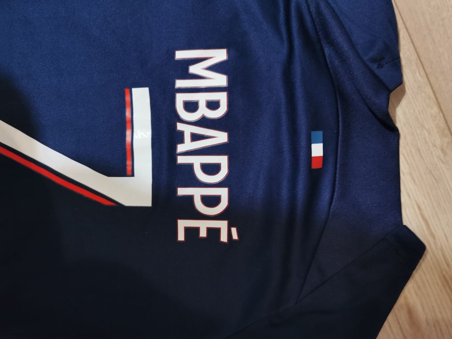 Strój piłkarski koszulka spodenki 158 Paris Saint German 7 Mbappe nike