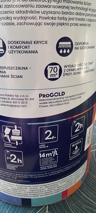 Farba Dekoral lateksowa szary platynowy 33