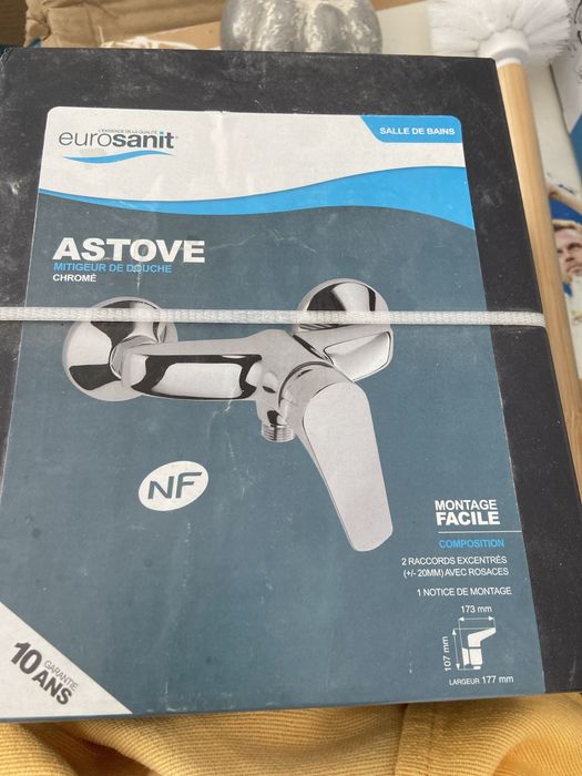 Torneira misturadora prateada