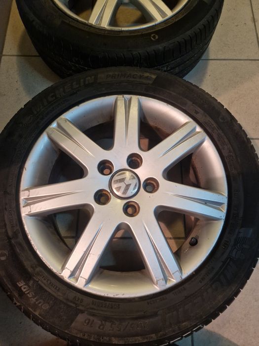 Alufelgi Vw 5x 112 z oponami MICHELIN  16"  lato uzywane