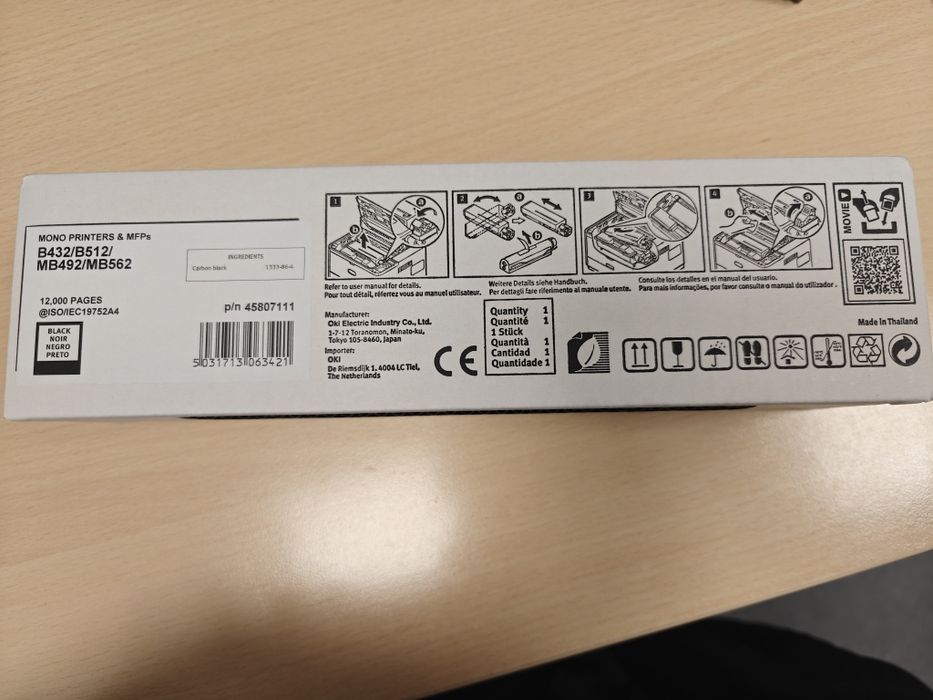 Toner OKI do B432/B512/MB492/MB562