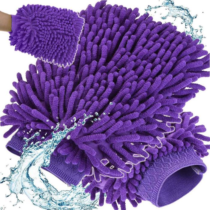 Rękawica szmatka z mikrofibry do czyszczenia auta mycia samochodu