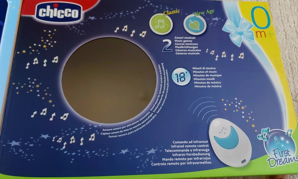 Chicco projetor luzes e música