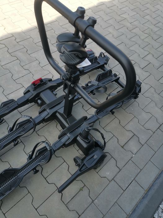 Bagażnik na hak 3 rowery Buzzrack, składany, rampa e-Bike, uchylny,