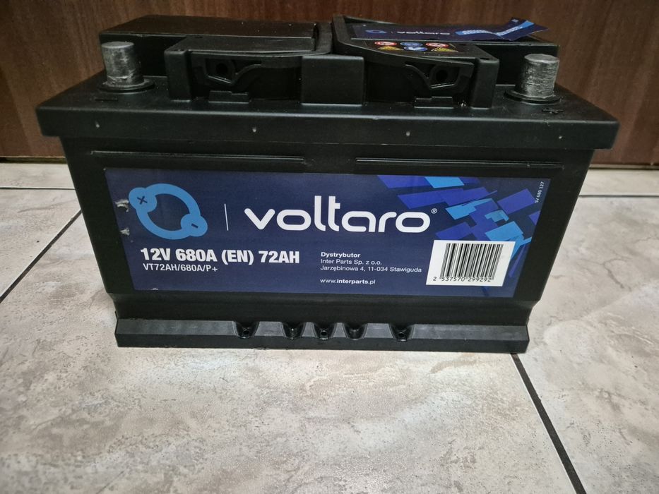 Bateria Akumulator Voltaro 72Ah 680A w Bardzo Dobrym Stanie