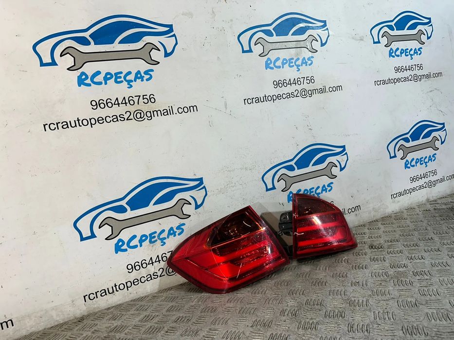 Conjunto Farolins Led Traseiros Trás Esquerdo Direito BMW Serie 3 F30