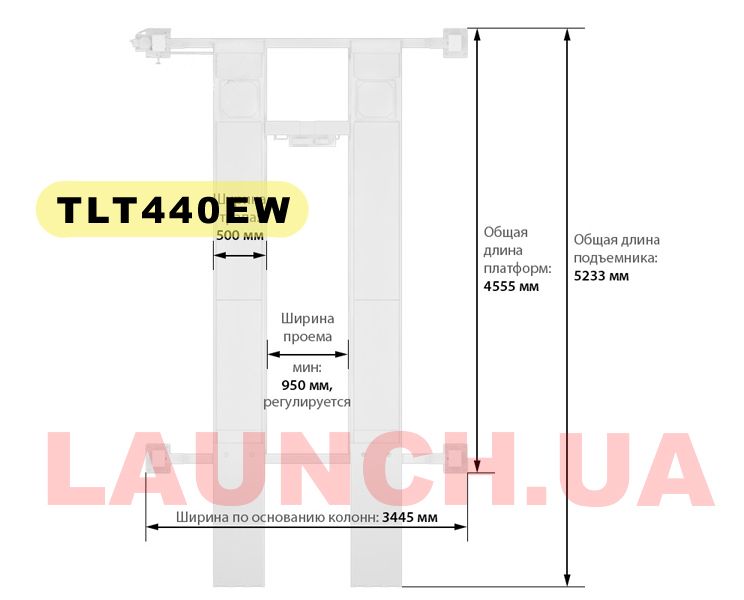Подъемник для СТО автомобильный четырехстоечный TLT 440XW LAUNCH