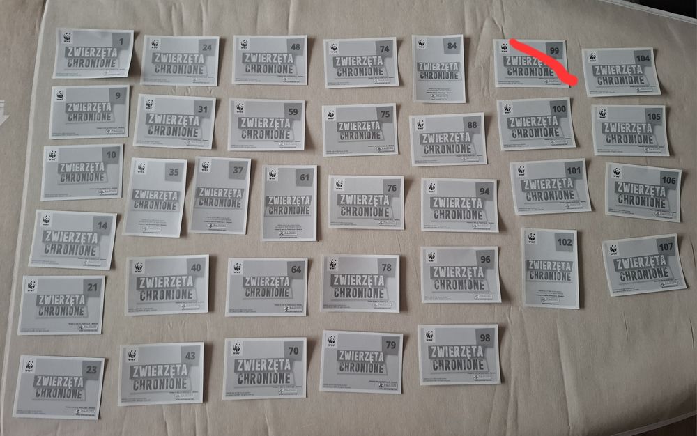 Naklejki do albumu "Chronione zwierzęta" z Lidla