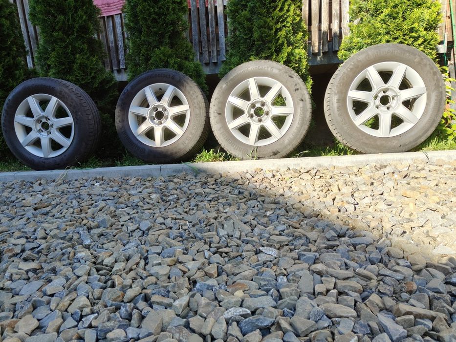 Sprzedam komplet kół 15" SEAT / VW 5x100 – felgi + opony Continental 2023