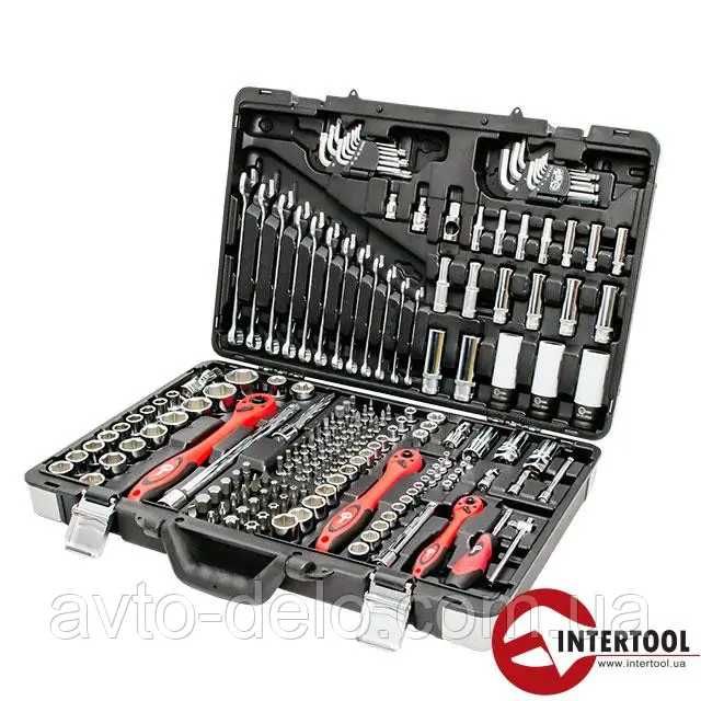 Набор инструмента 1/2", 1/4", 3/8" 176ед. Intertool