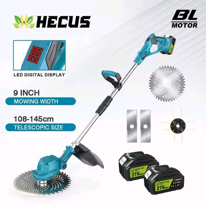 Roçadora Grande a Bateria C/ 2 Baterias Tipo Makita