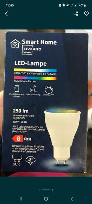 Żarówka LED kolorowa 5 szt