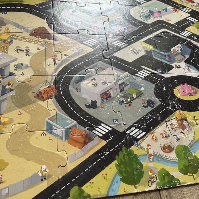 Puzzle ogromna droga do pojazdow giga puzzle mega