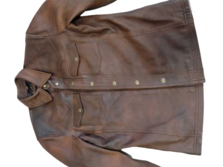 kurtka koszulowa skórzana r. M unisex
