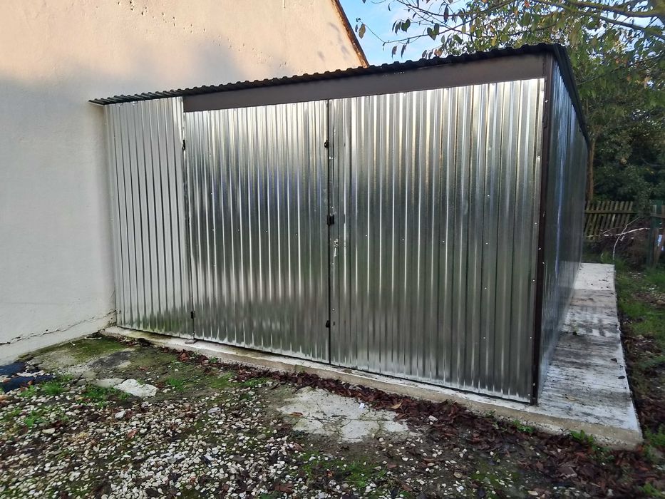 Garaż blaszany blaszak 4x5 Ocynk