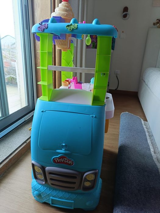 Carrinho plasticina play-doh