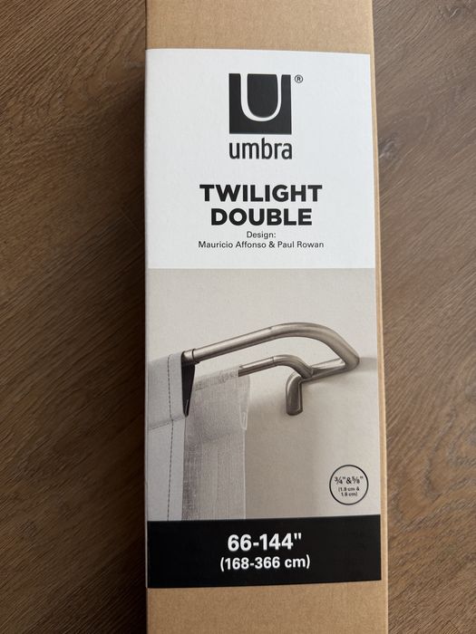 Karnisz podwójny Umbra Twilight 168–366 cm – nowy