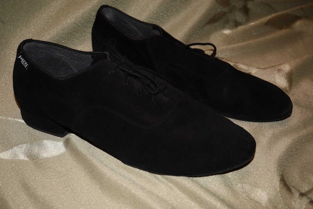 Buty taneczne do tańca do standardu półbuty eleganckie do garnituru czarne Akces 43