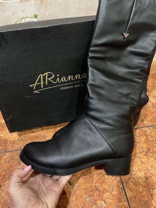 Зимові шкіряні чоботи . Шкіряні сапоги