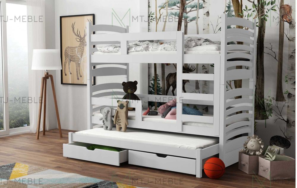 Piętrowe łóżko 3 Osobowe Olaf! Materace Gratis !