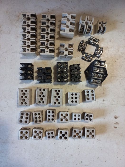 Kostki elektryczne ceramika PRL