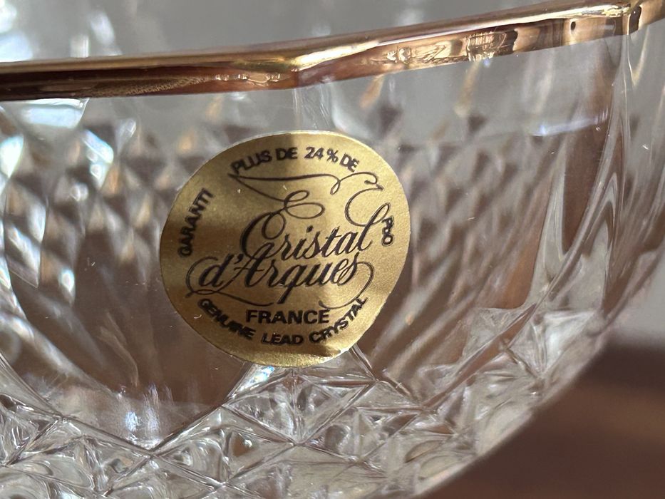 Bomboneira em cristal - Longchamps Gold