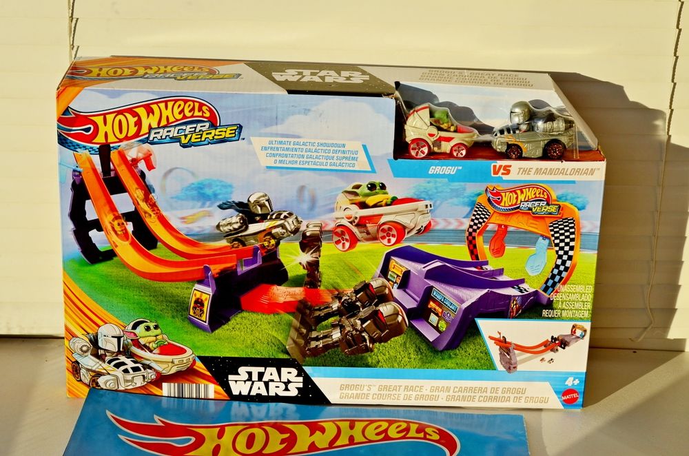 Трек Hot wheels набір Star Wars RacerVerse Grogu набор зоряні війни