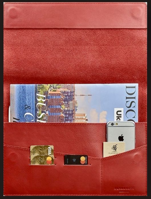 Кожаный органайзер BlankNote BN-DC-1-red