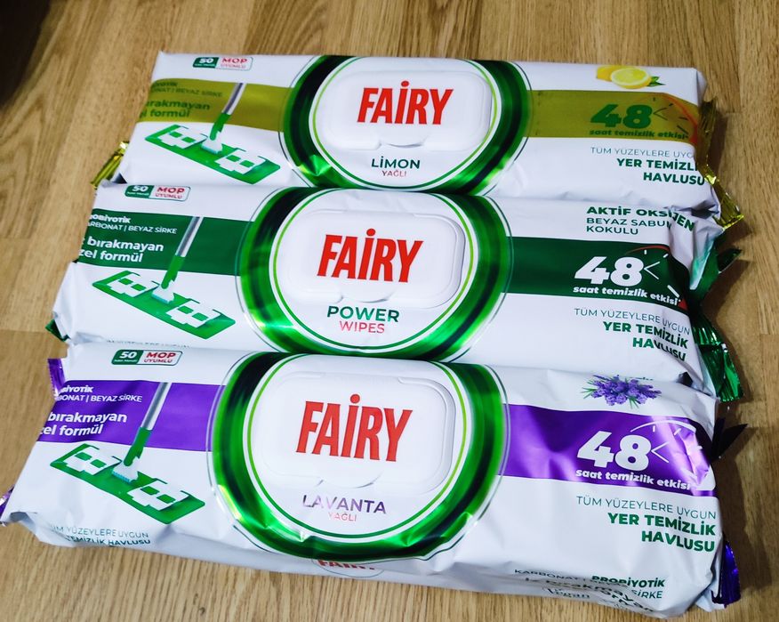 FAIRY wkłady do mopa nawilżane ścierki