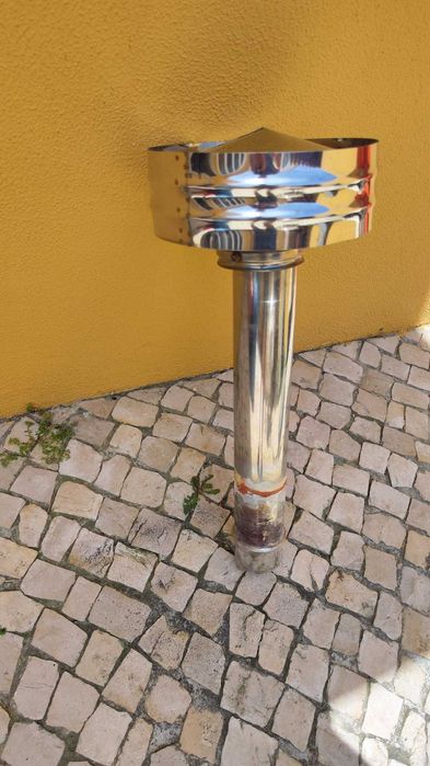 Chaminé em inox para telhado