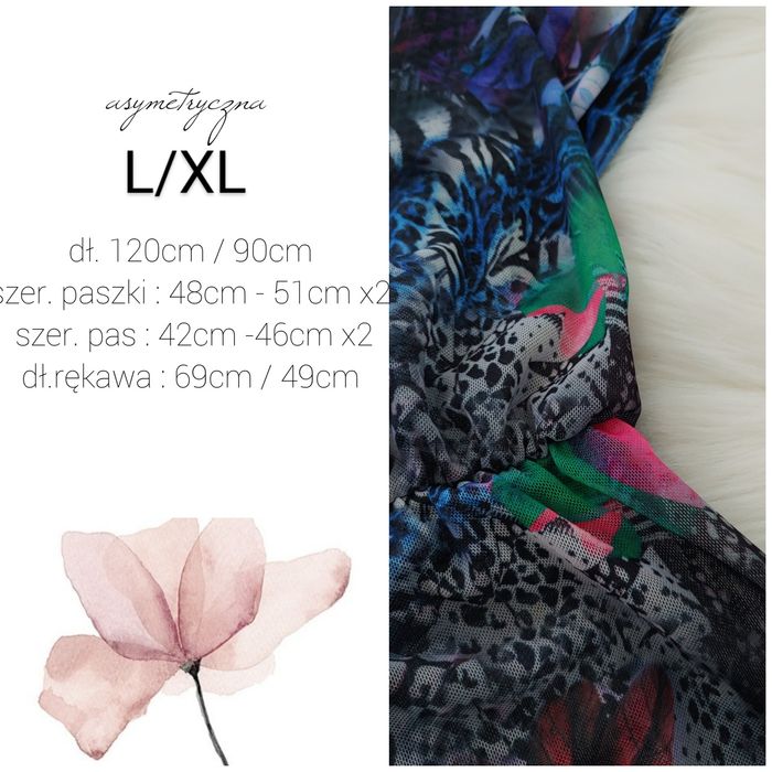 Sukienka asymetryczna z Siatki