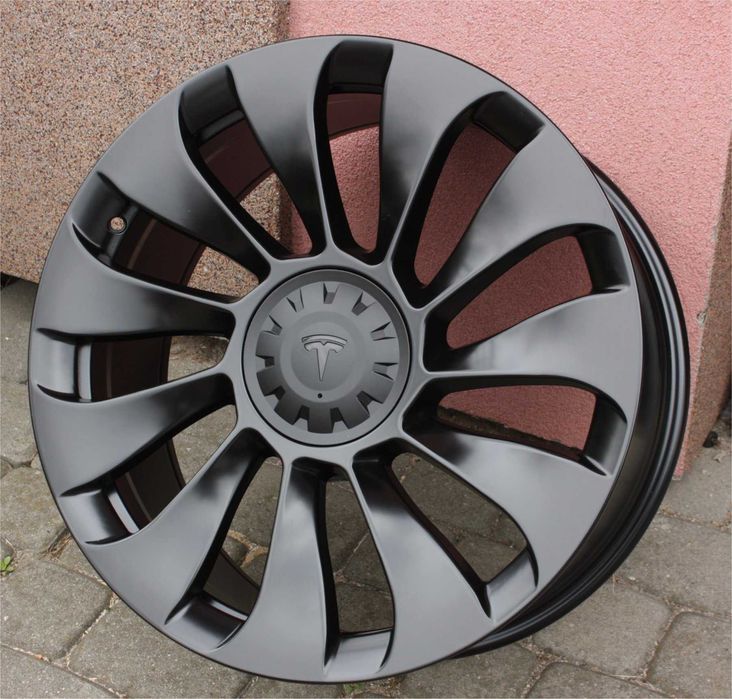 NOWE alufelgi CZARNE MATOWE TESLA 19 5x114,3 et45 9,5J 3 Y 2025. 2024