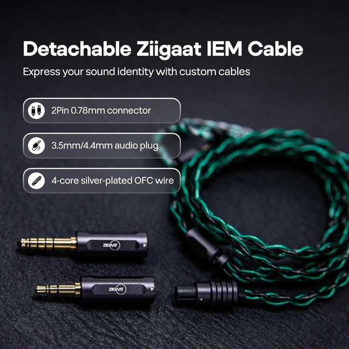 ‼️ ZiiGaat Odyssey 2 x Hangout.Audio - проводные наушники (1DD+3BA)