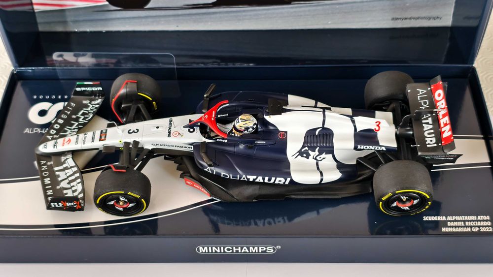 1:18 F1 Minichamps Alphatauri AT04 #3 Daniel Ricciardo GP Hungria 2023