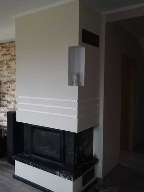 Kominek obudowa. Nagrzewnica