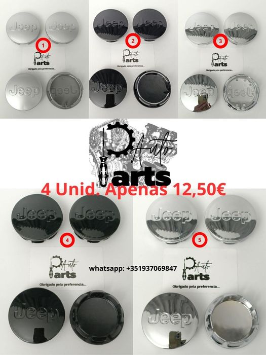 Centros de jante Jeep 56mm/64mm