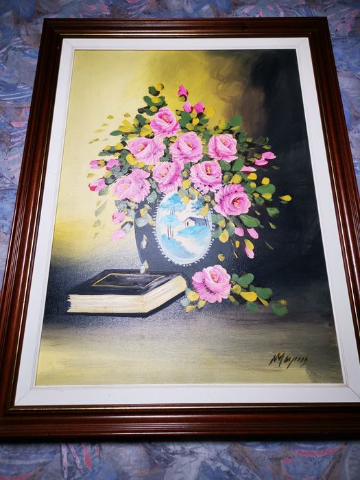 Quadro a óleo mogno