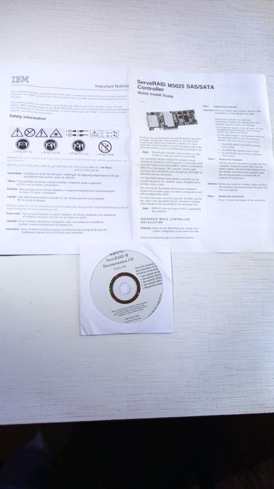 IBM ServeRaid M 5025 SAS/sata Controller.