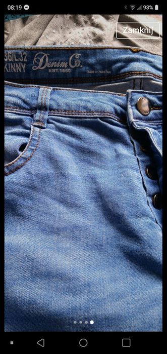 Spodnie dżinsy SKINNY